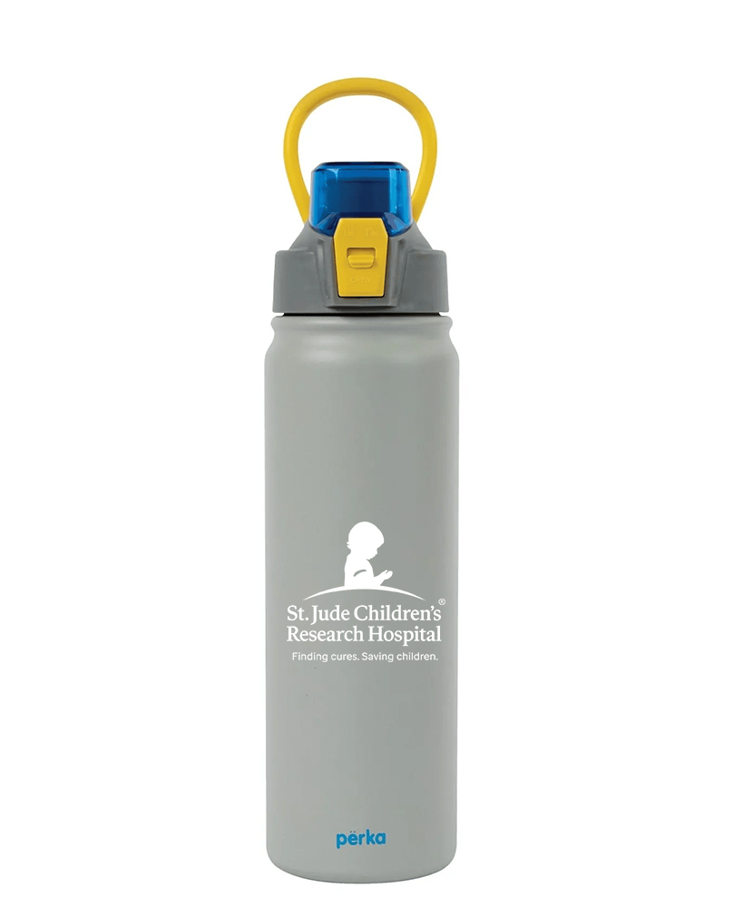 St. Jude Stainless Steel Water Bottle - Grey